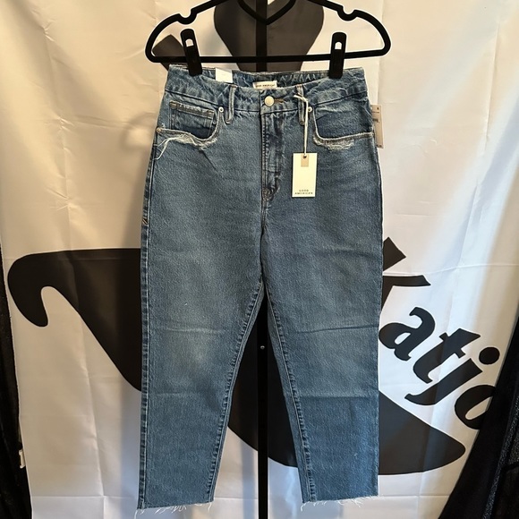 Good American Good Vintage With Frayed Hem Indigo Size 4 - Picture 7 of 14